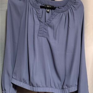 BCX Women's Elegant Blue Blouse